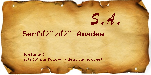 Serfőző Amadea névjegykártya